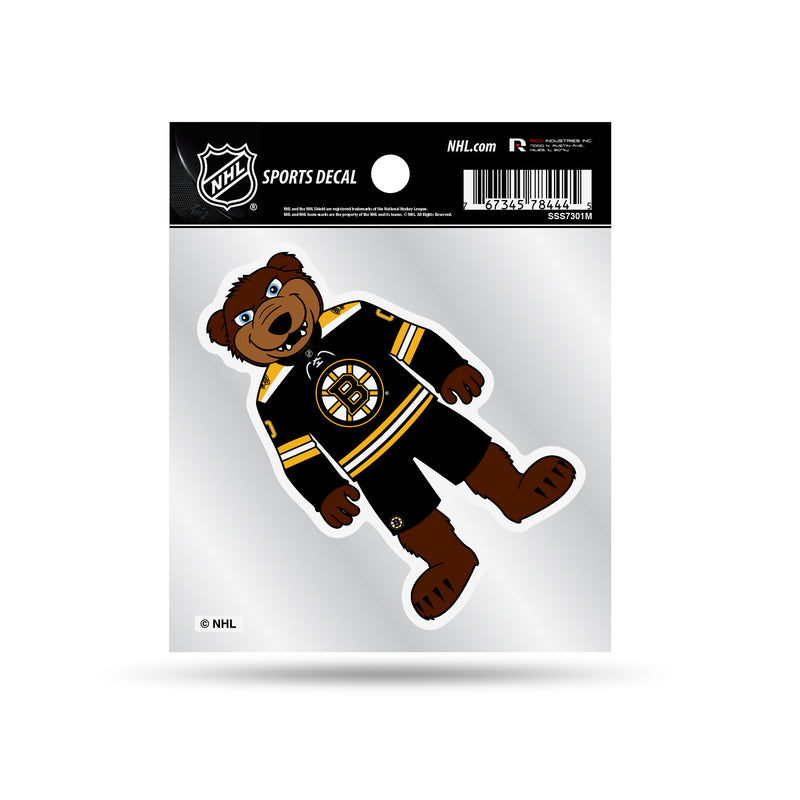 Bruins  Clear Backer Decal W/ Mascot Logo (4"X4")
