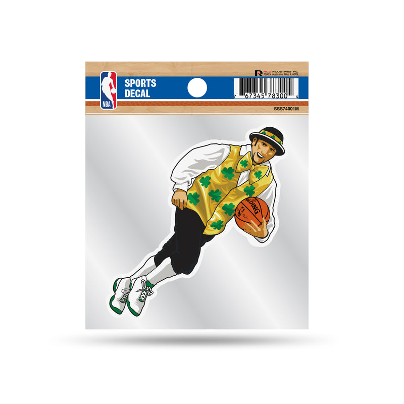 Celtics Clear Backer Decal W/ Mascot Logo (4"X4")