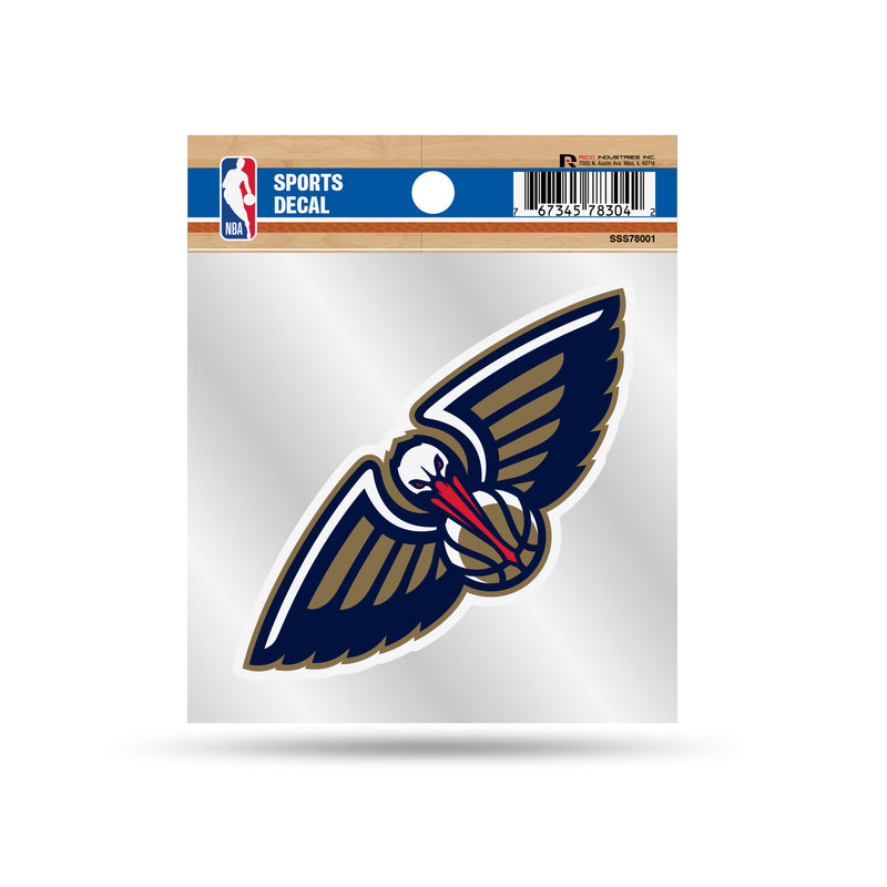 Pelicans Clear Backer Decal W/ Primary Logo (4"X4")