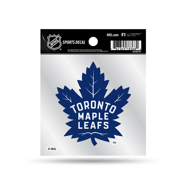 Maple Leafs  Clear Backer Decal W/ Primary Logo (4"X4")