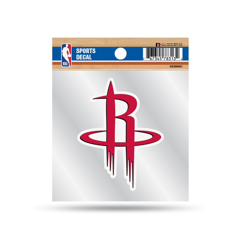 Rockets Clear Backer Decal W/ Primary Logo (4"X4")