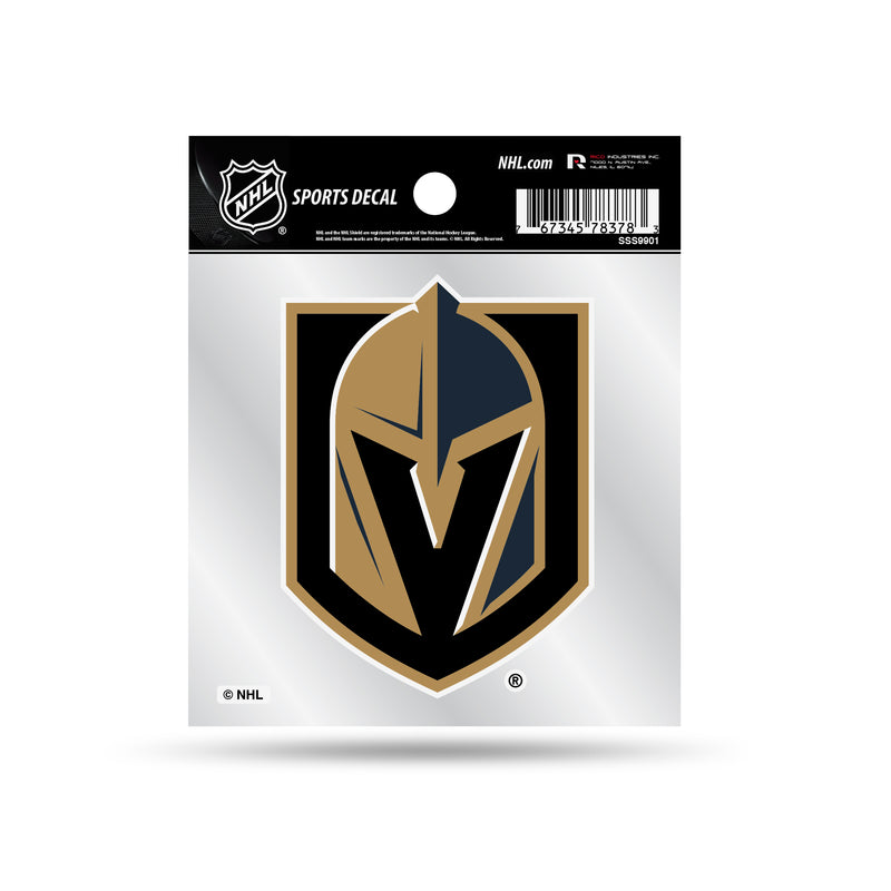 Golden Knights  Clear Backer Decal W/ Primary Logo (4"X4")