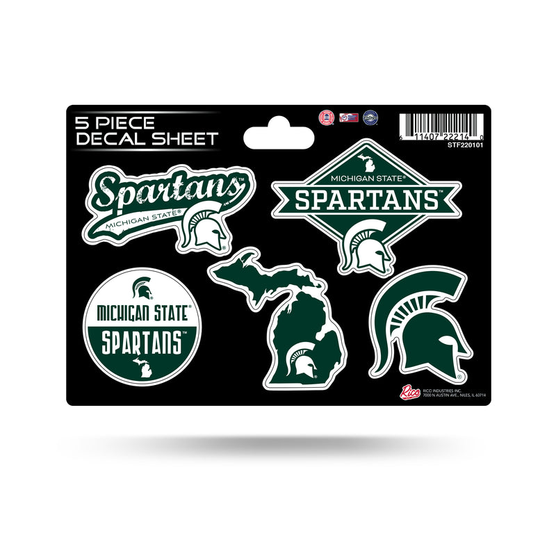 Michigan State 5-Pc Sticker Sheet