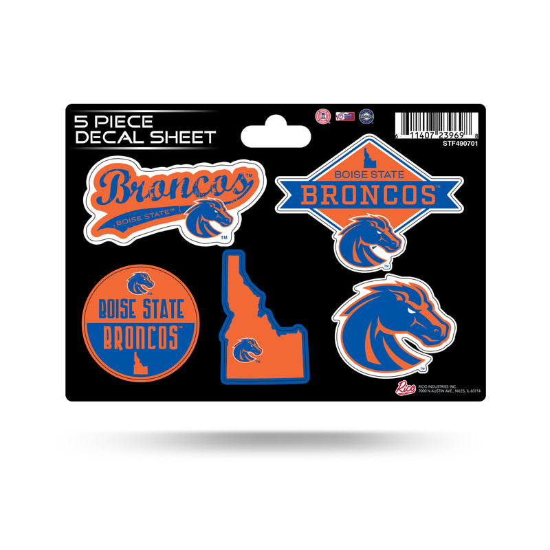 Boise State 5 Piece Decal Sheet