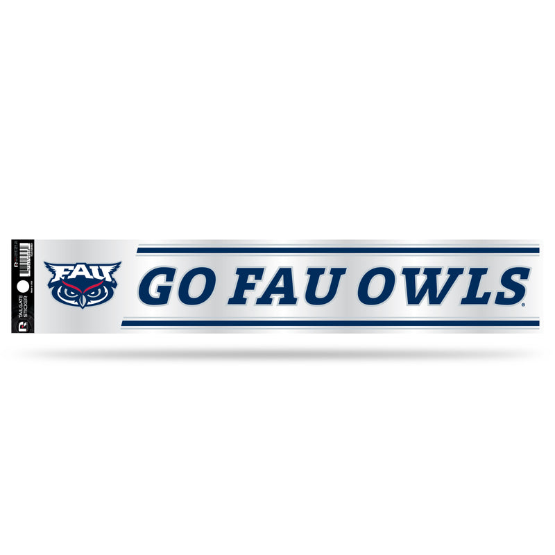 NCAA Florida Atlantic Owls 3" x 17" Tailgate Sticker For Car/Truck/SUV By Rico Industries