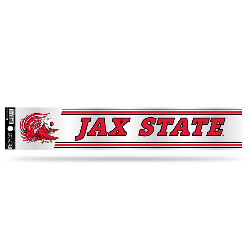 NCAA Jacksonville State Gamecocks 3" x 17" Tailgate Sticker For Car/Truck/SUV By Rico Industries