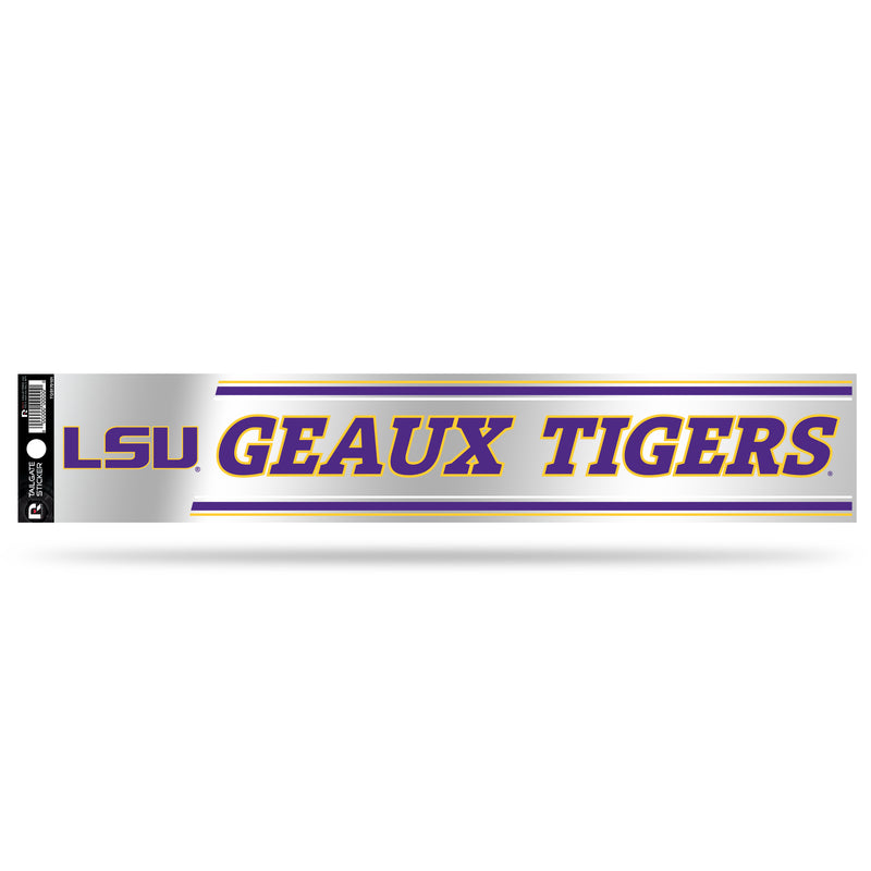 NCAA LSU Tigers 3" x 17" Tailgate Sticker For Car/Truck/SUV By Rico Industries