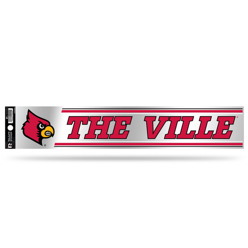 NCAA Louisville Cardinals 3" x 17" Tailgate Sticker For Car/Truck/SUV By Rico Industries