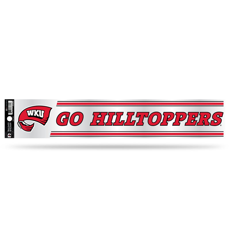 NCAA Western Kentucky Hilltoppers 3" x 17" Tailgate Sticker For Car/Truck/SUV By Rico Industries