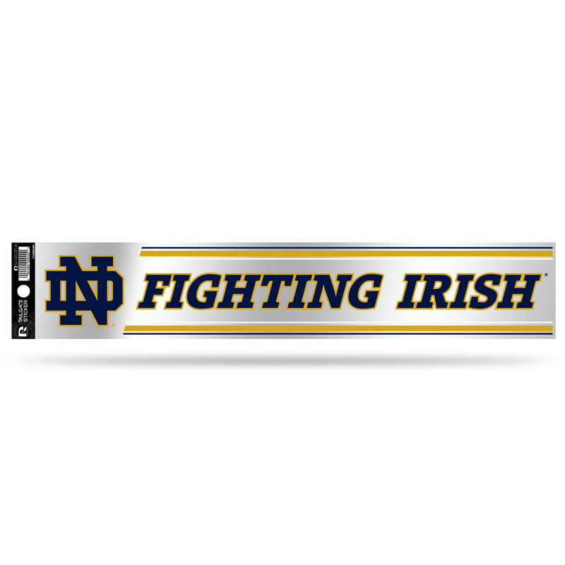 NCAA Notre Dame Fighting Irish 3" x 17" Tailgate Sticker For Car/Truck/SUV By Rico Industries