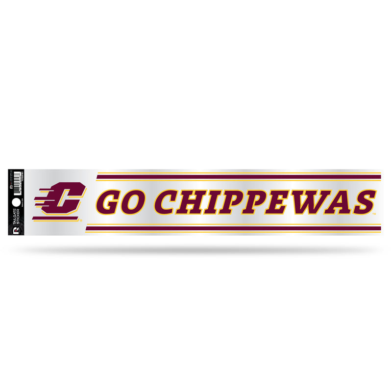 NCAA Central Michigan Chippewas 3" x 17" Tailgate Sticker For Car/Truck/SUV By Rico Industries