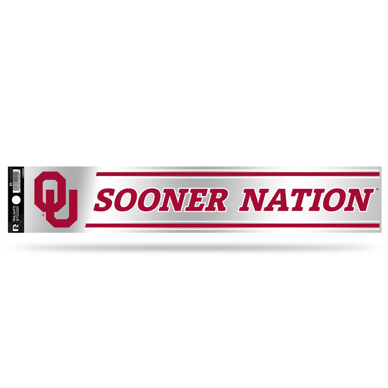 NCAA Oklahoma Sooners 3" x 17" Tailgate Sticker For Car/Truck/SUV By Rico Industries