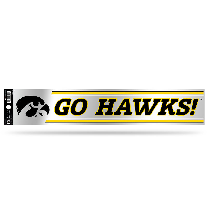 NCAA Iowa Hawkeyes 3" x 17" Tailgate Sticker For Car/Truck/SUV By Rico Industries