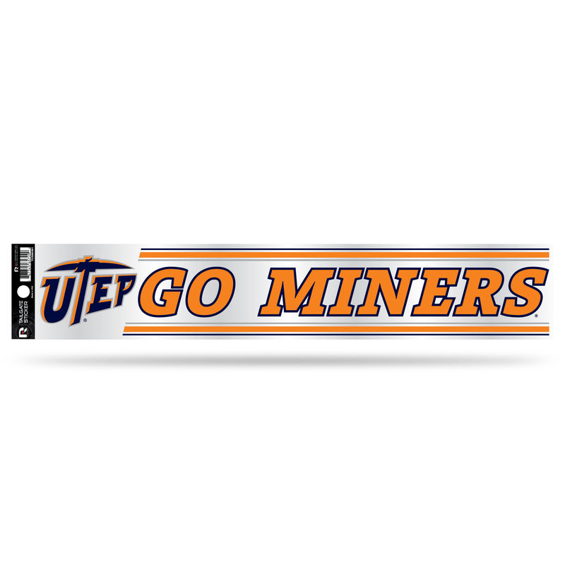NCAA Texas-El Paso Miners 3" x 17" Tailgate Sticker For Car/Truck/SUV By Rico Industries