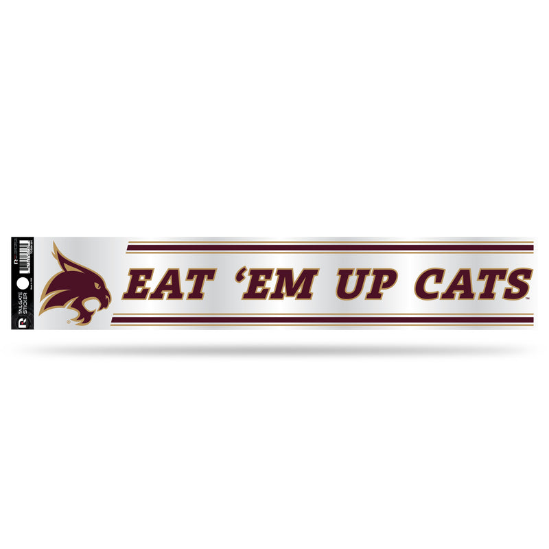 NCAA Texas State Bobcats 3" x 17" Tailgate Sticker For Car/Truck/SUV By Rico Industries