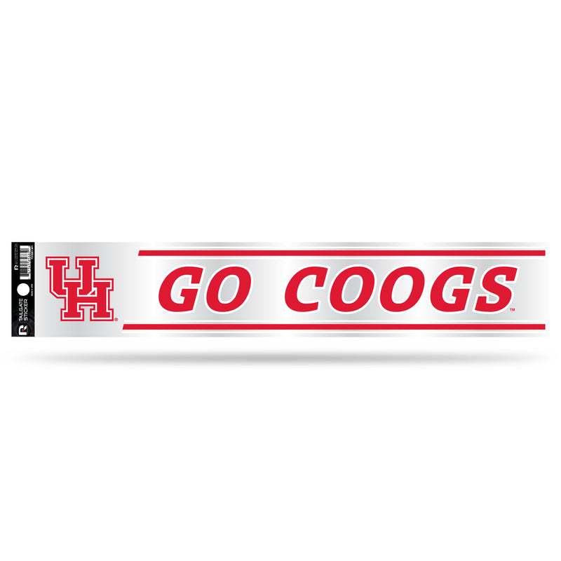 NCAA Houston Cougars 3" x 17" Tailgate Sticker For Car/Truck/SUV By Rico Industries