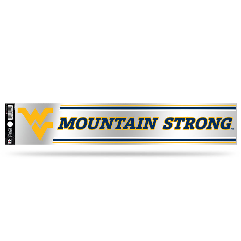 NCAA West Virginia Mountaineers 3" x 17" Tailgate Sticker For Car/Truck/SUV By Rico Industries