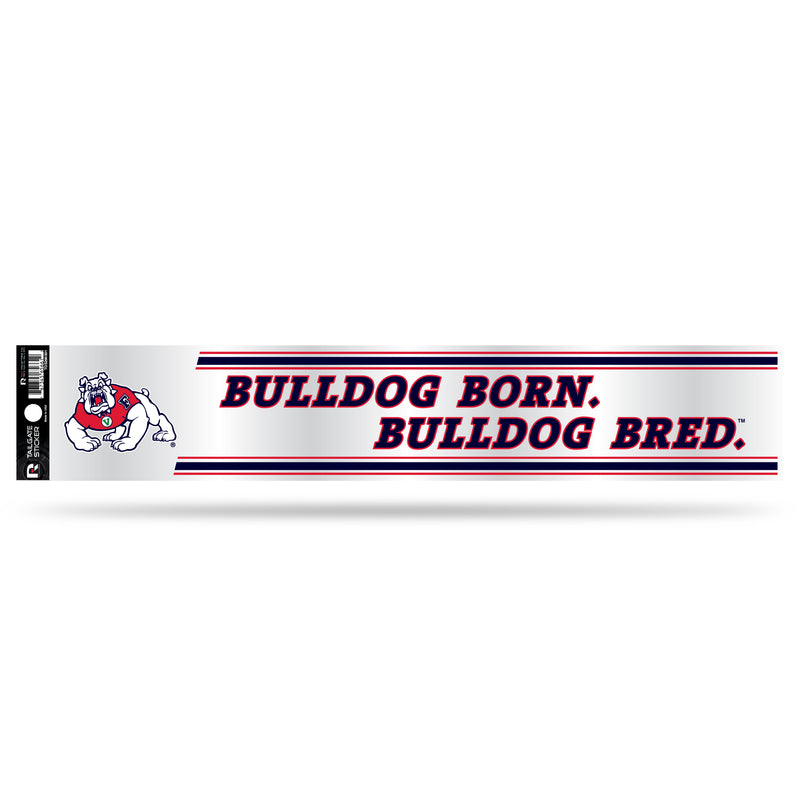 NCAA Fresno State Bulldogs 3" x 17" Tailgate Sticker For Car/Truck/SUV By Rico Industries