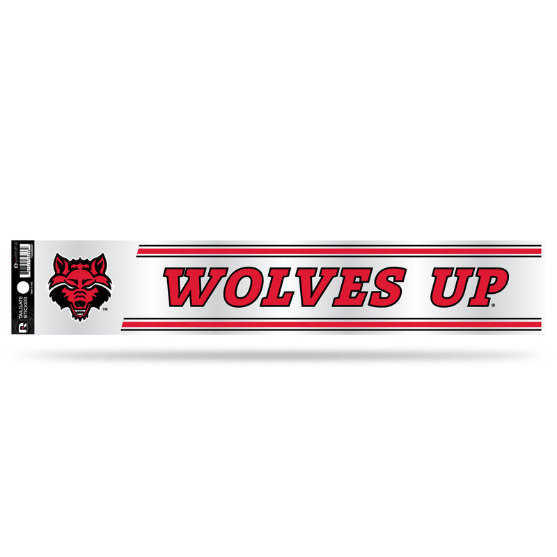 NCAA Arkansas State Red Wolves 3" x 17" Tailgate Sticker For Car/Truck/SUV By Rico Industries