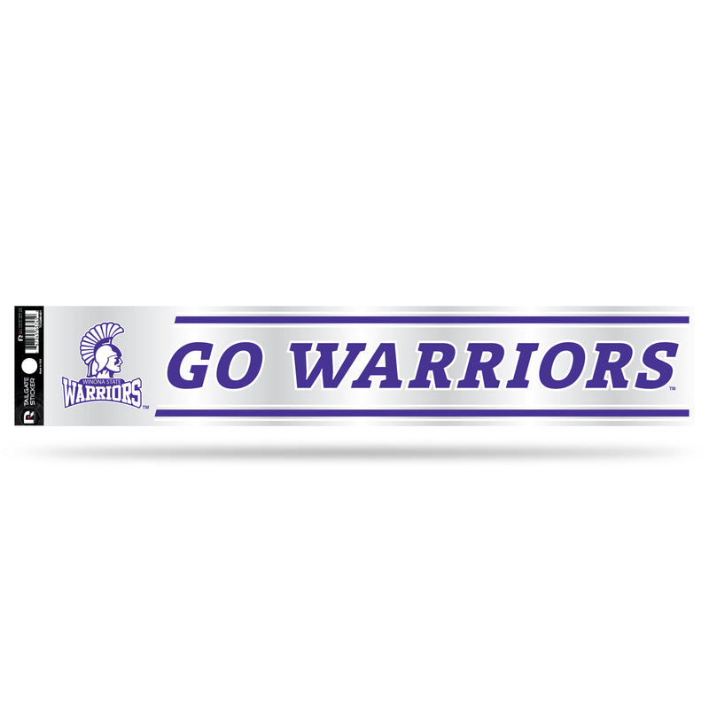 NCAA Winona State Warriors 3" x 17" Tailgate Sticker For Car/Truck/SUV By Rico Industries