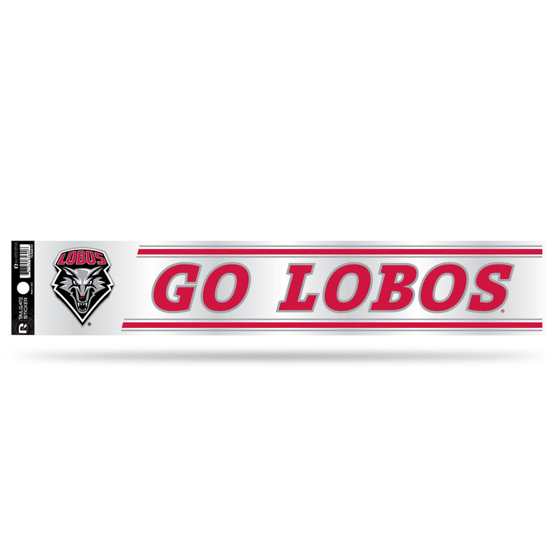 NCAA New Mexico Lobos 3" x 17" Tailgate Sticker For Car/Truck/SUV By Rico Industries