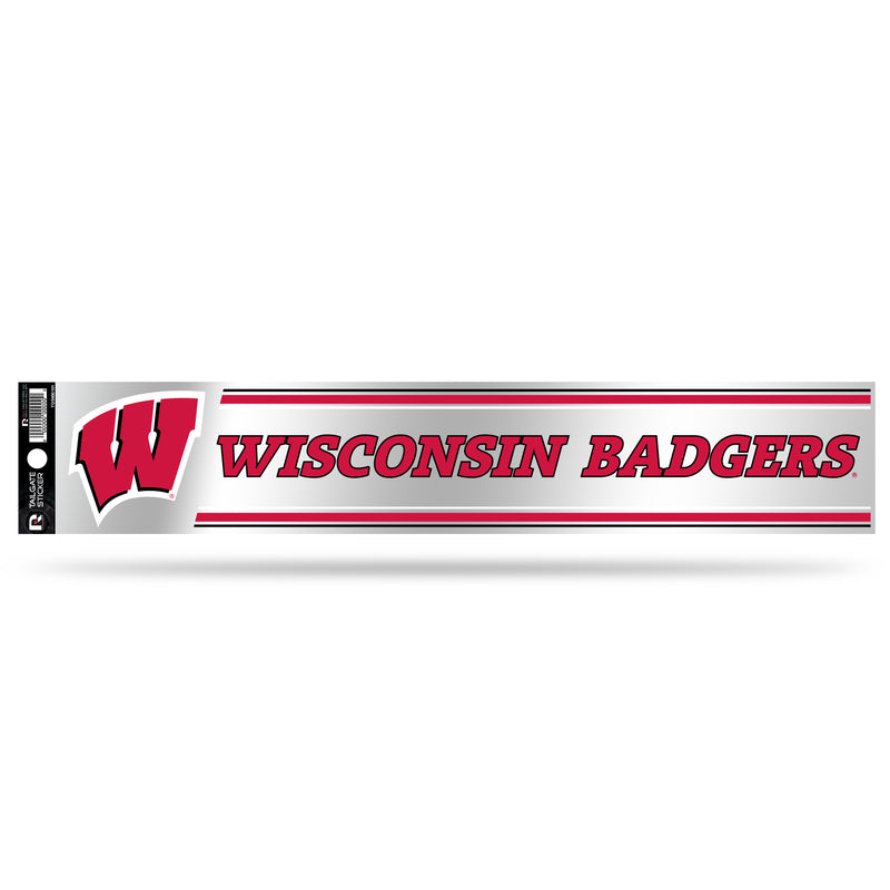 NCAA Wisconsin Badgers 3" x 17" Tailgate Sticker For Car/Truck/SUV By Rico Industries