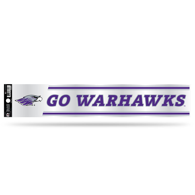 NCAA Wisconsin-Whitewater Warhawks 3" x 17" Tailgate Sticker For Car/Truck/SUV By Rico Industries