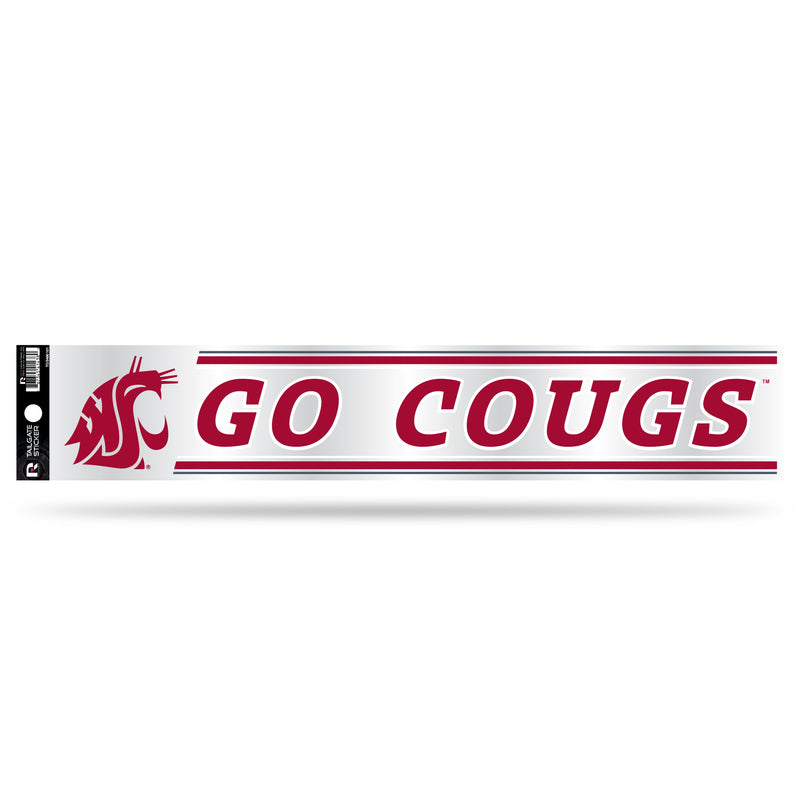 NCAA Washington State Cougars 3" x 17" Tailgate Sticker For Car/Truck/SUV By Rico Industries