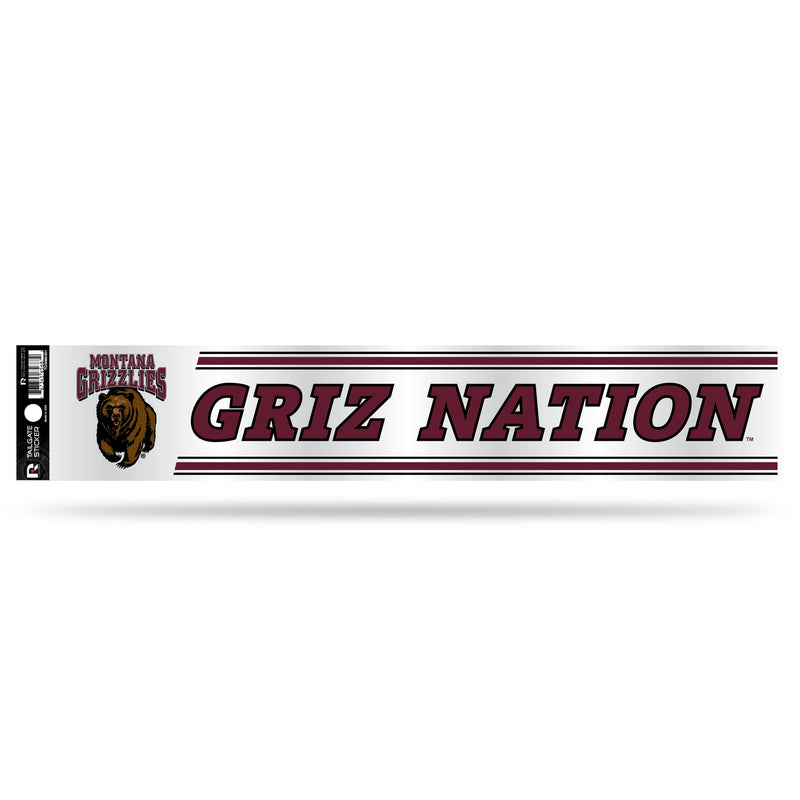 NCAA Montana Grizzlies 3" x 17" Tailgate Sticker For Car/Truck/SUV By Rico Industries