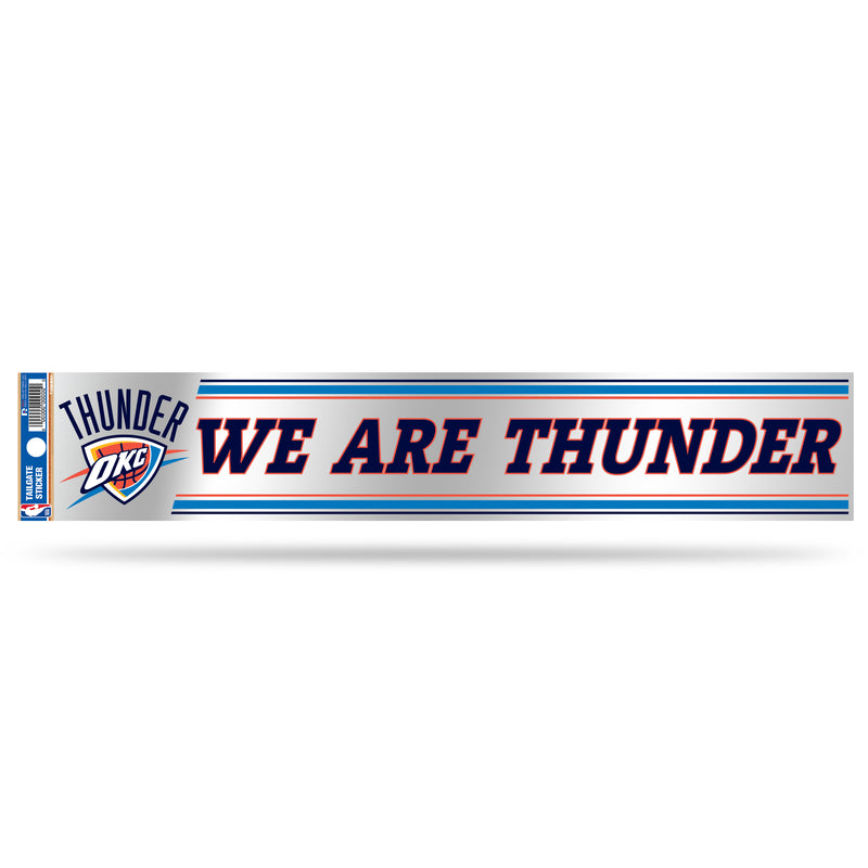 NBA Oklahoma City Thunder 3" x 17" Tailgate Sticker For Car/Truck/SUV By Rico Industries