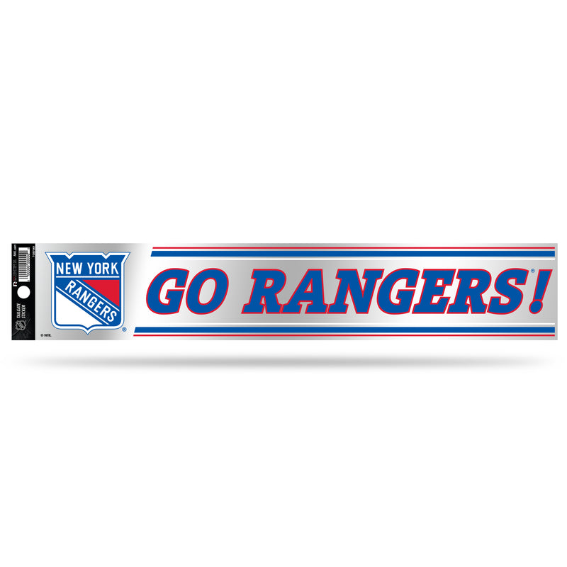 NHL New York Rangers 3" x 17" Tailgate Sticker For Car/Truck/SUV By Rico Industries