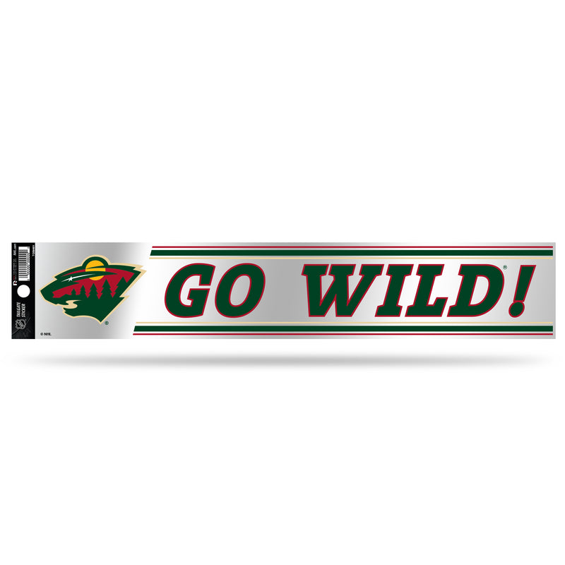 NHL Minnesota Wild 3" x 17" Tailgate Sticker For Car/Truck/SUV By Rico Industries
