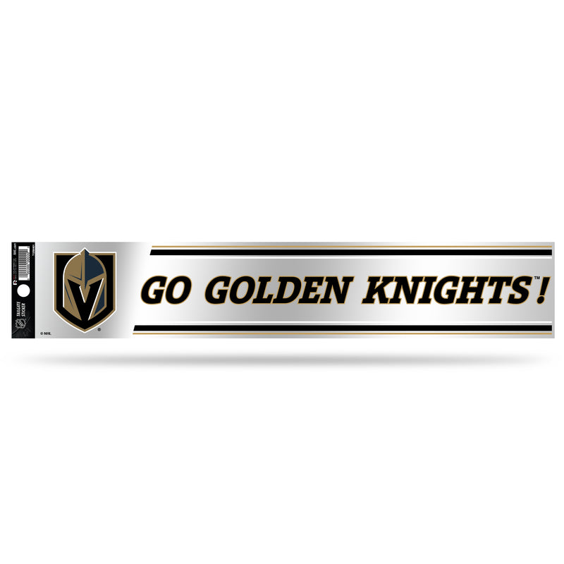 NHL Vegas Golden Knights 3" x 17" Tailgate Sticker For Car/Truck/SUV By Rico Industries