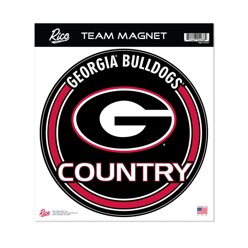 Georgia University 8" Team Magnet Circle