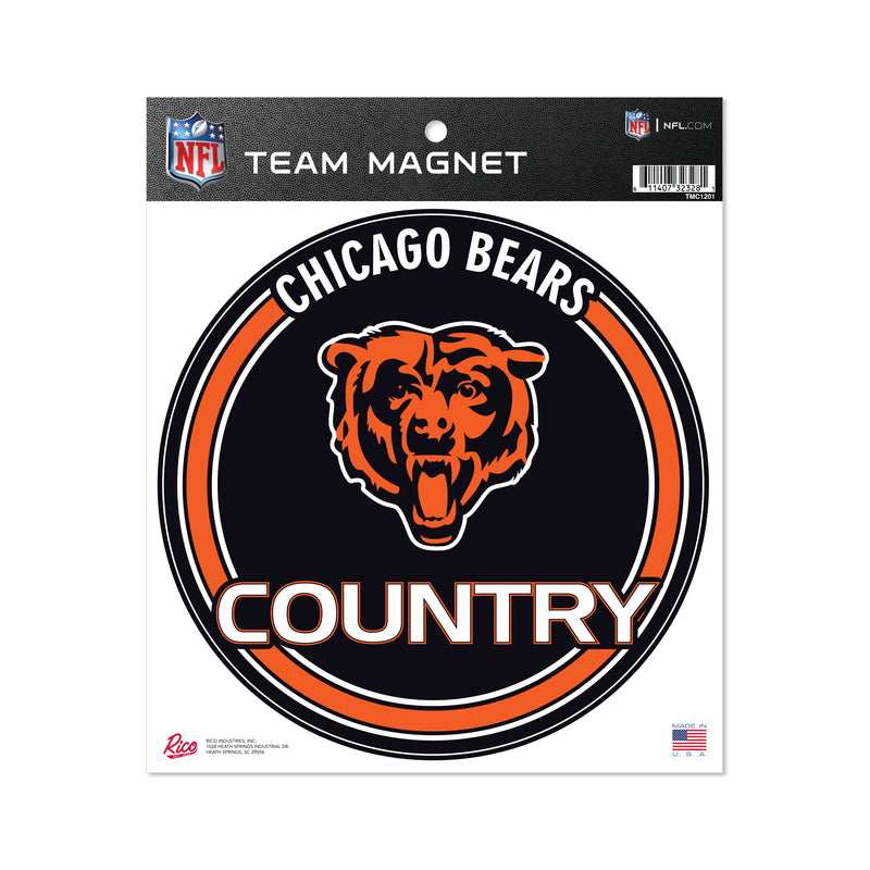 Bears 8" Team Magnet Circle