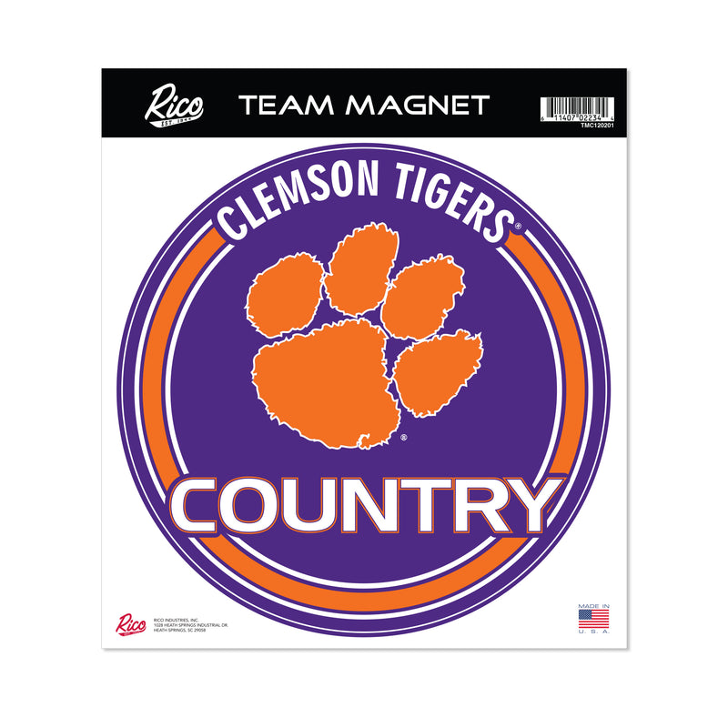 Clemson 8" Team Magnet Circle