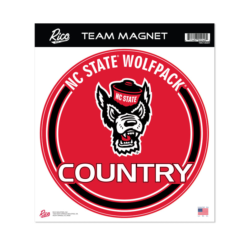 North Carolina State 8" Team Magnet Circle