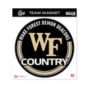 Wake Forest  8" Team Magnet Circle