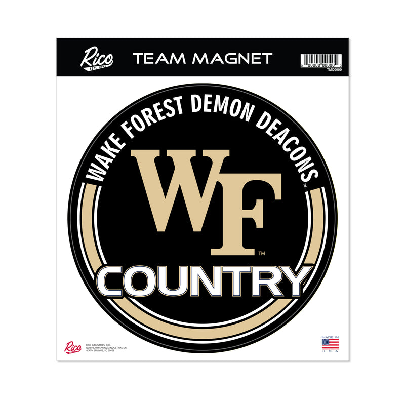 Wake Forest  8" Team Magnet Circle