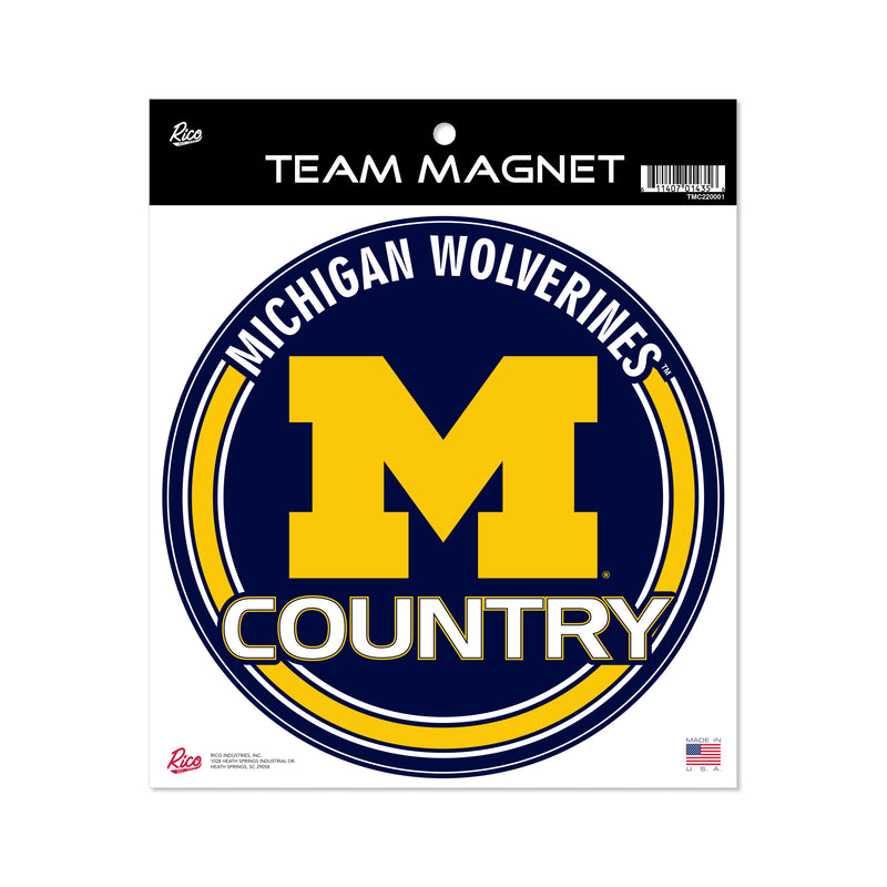 Michigan University 8" Team Magnet Circle