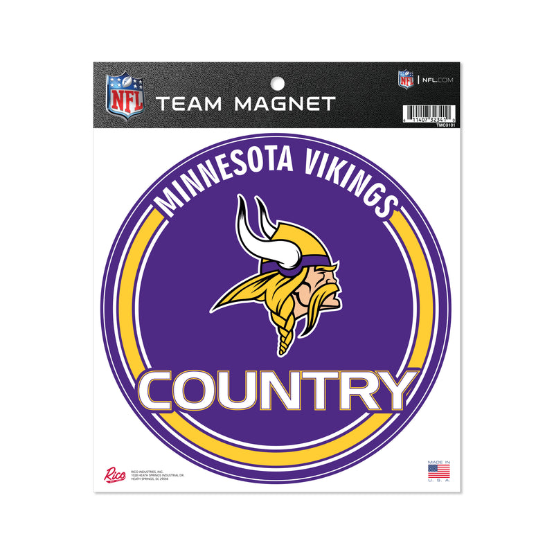 Vikings 8" Team Magnet Circle