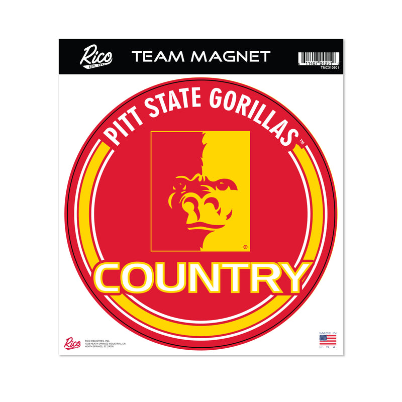 Pitt State Gorillas 8" Team Magnet Circle