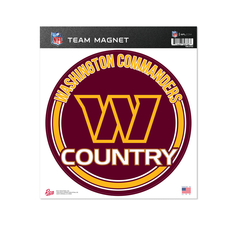 Washington Commanders 8" Team Magnet Circle