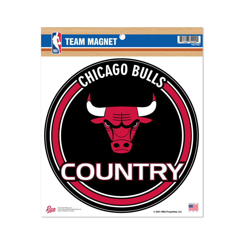 Bulls 8" Team Magnet Circle