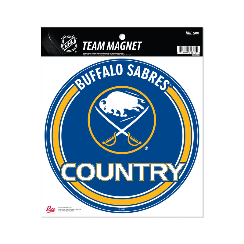 Sabres 8" Team Magnet Circle