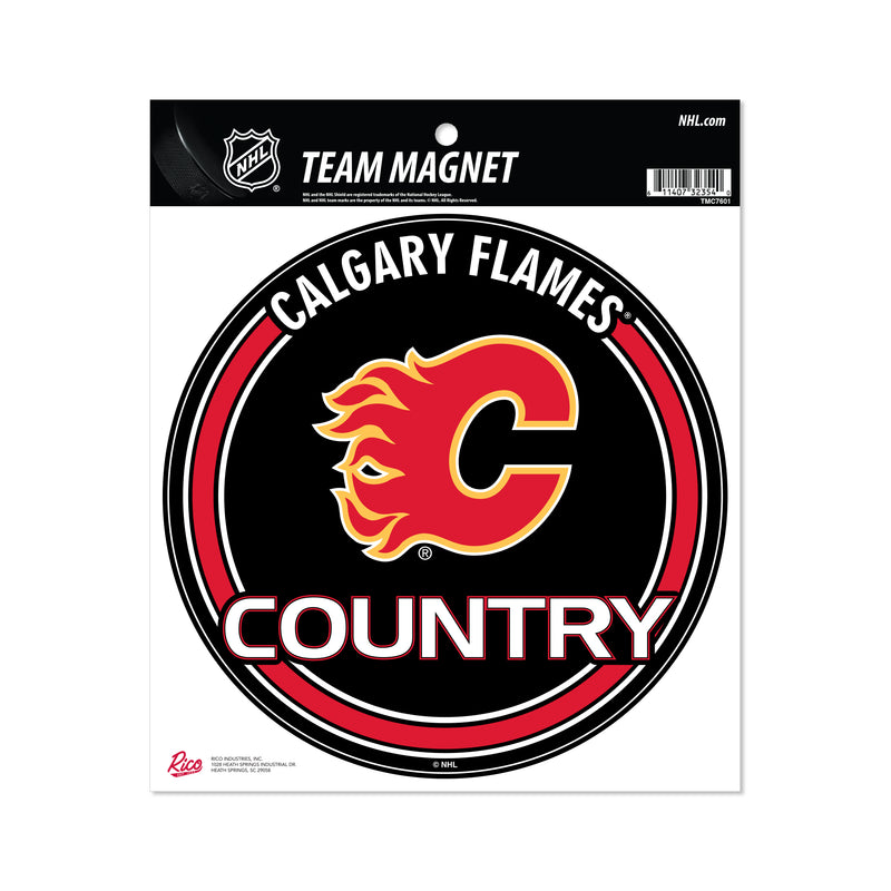 Flames 8" Team Magnet Circle