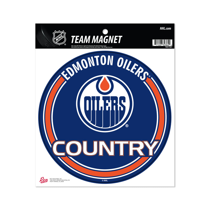 Oilers 8" Team Magnet Circle