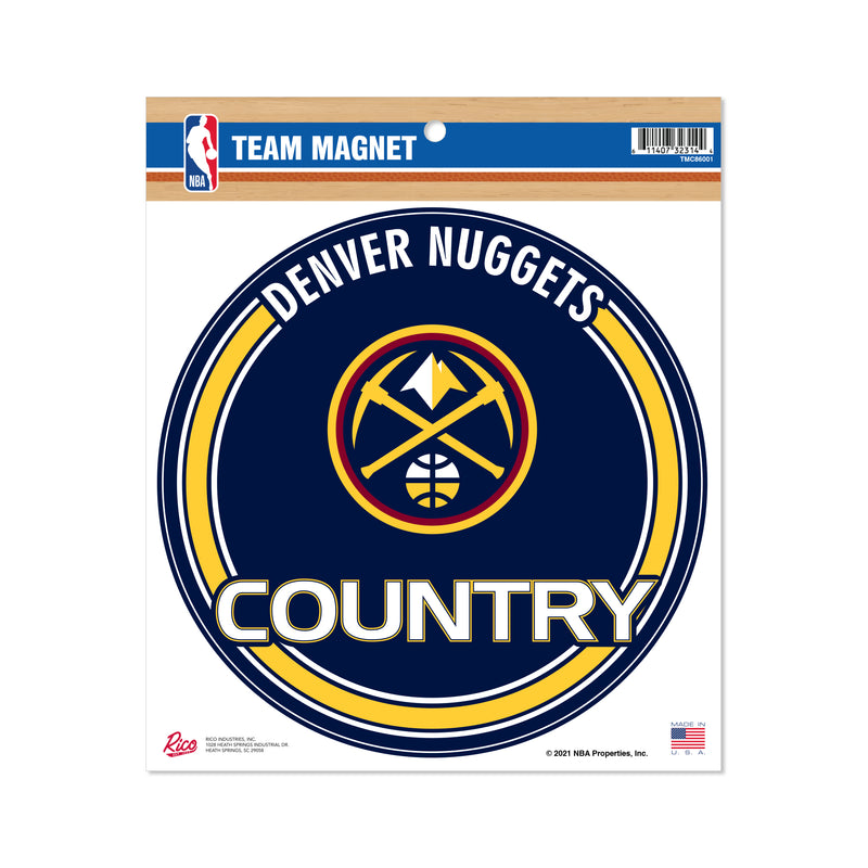 Nuggets 8" Team Magnet Circle