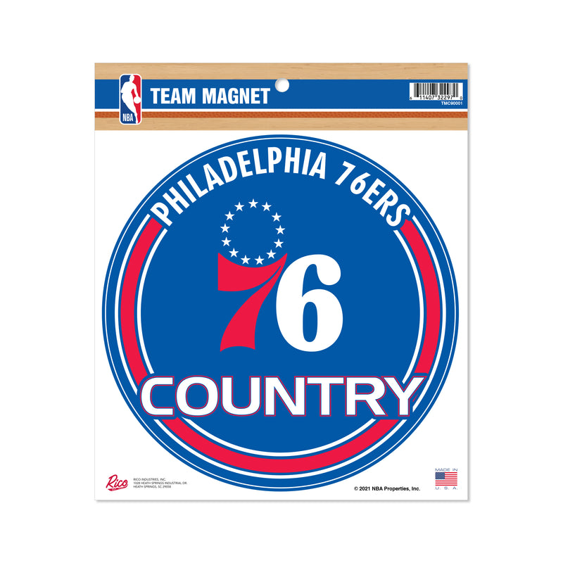 76ers 8" Team Magnet Circle