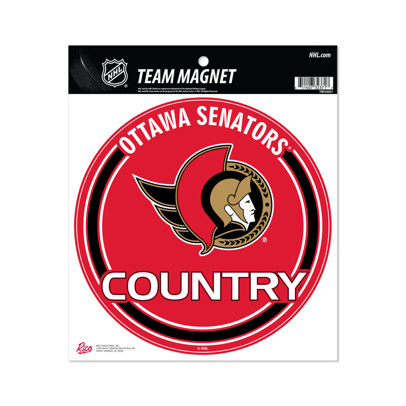 Senators 8" Team Magnet Circle